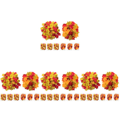 32Packs Glitter Maple Leaf Confetti for Thanksgiving and Wedding Decor 1