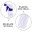 8Pcs White Leak Proof Spray Bottles Thickened Plastic for Storage Use 8