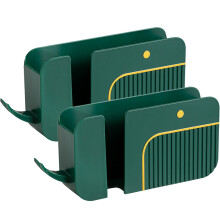 10Pcs Wall Mobile Phone Holder Green ABS Plastic No-Hole Installation