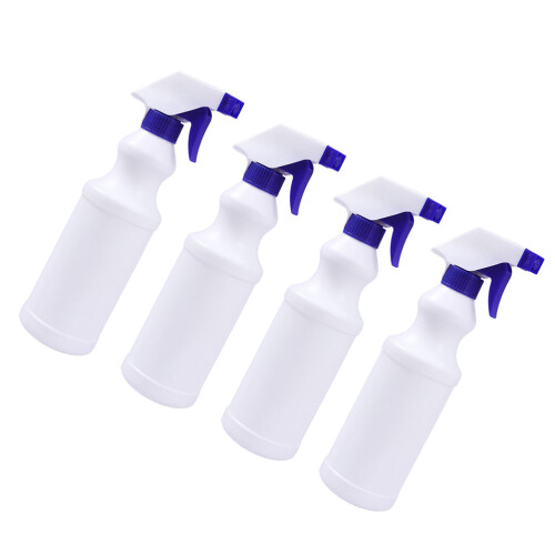 8Pcs White Leak Proof Spray Bottles Thickened Plastic for Storage Use