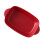 2Pcs Ceramic Baking Tray Red Heat-Resistant Oven Tray for Kitchen Use 2