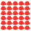 120Pcs Red Mini Construction Hats Plastic Doll for Party Decor 3