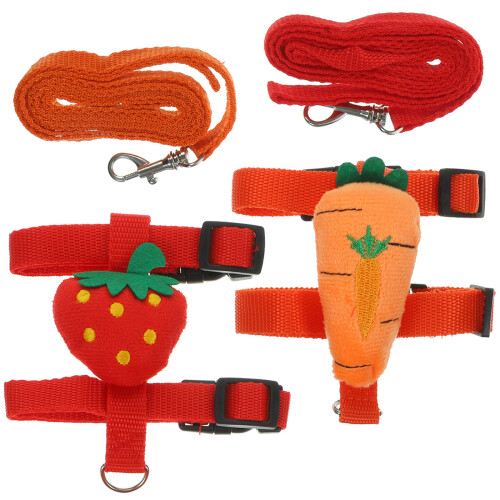 10Sets Rabbit Leash and Harness Sturdy Adjustable Bunny Decor Kit