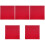 5Pcs Red Acrylic Sheets Easy-Cut Acrylic Plates for Craft and Decor 5