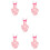 5Pcs Reusable Pink Bird Flight Diapers Comfortable Parrot Clothes 8