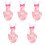 5Pcs Reusable Pink Bird Flight Diapers Comfortable Parrot Clothes 3