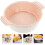 2Pcs Pink Ceramic Baking Dish Double Handle Baking Tray Oven Safe 9