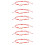 6Pcs Red Beaded Evil Eye Bracelets Creative Woven Wrist Accessories 9