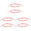 6Pcs Red Beaded Evil Eye Bracelets Creative Woven Wrist Accessories 4