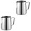 2Pcs Silver Pull Flower Milk Cup Easy Clean Dripless Coffee Pot 3