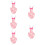 5Pcs Reusable Pink Bird Flight Diapers Comfortable Parrot Clothes 11