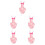 5Pcs Reusable Pink Bird Flight Diapers Comfortable Parrot Clothes 6