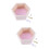 2Pcs Pink Wall-Mounted Wood Rack Hexagonal Decorative Shelf for Kids 6