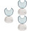 3Pcs Lightweight Plastic Denture Case Portable Retainer Storage Grey 8