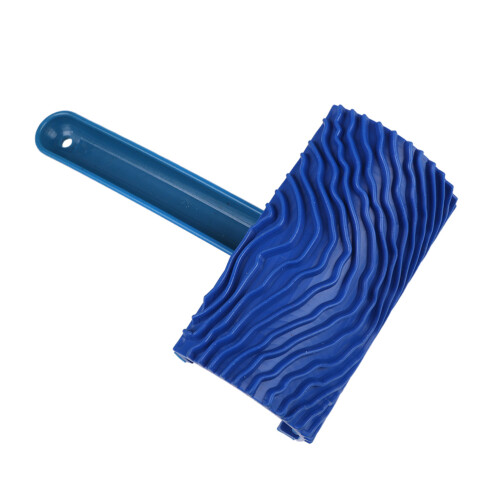 3Pcs Wood Graining Tool Blue Plastic Long Handle for DIY Wall Painting