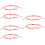 6Pcs Red Beaded Evil Eye Bracelets Creative Woven Wrist Accessories 8
