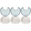 3Pcs Lightweight Plastic Denture Case Portable Retainer Storage Grey 6