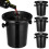 20Pcs Black Plastic Ice Buckets and Wine Spittoons for Bars 10