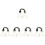 5Sets Black Rabbit Tail and Ear Costume Accessory Durable Party Props 4