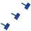 3Pcs Wood Graining Tool Blue Plastic Long Handle for DIY Wall Painting 5