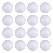 400Pcs Smooth White Polystyrene Craft Balls for Ornaments and Modeling