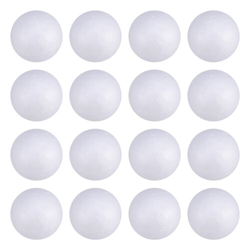400Pcs Smooth White Polystyrene Craft Balls for Ornaments and Modeling