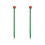 2Pcs Probe Soil Thermometer Green Durable for Compost and Garden 2