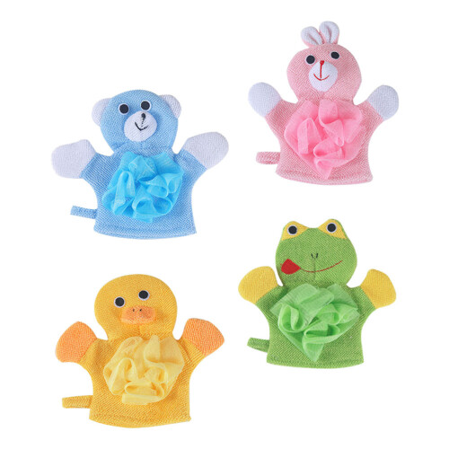 16Pcs Kids Bathing Gloves Soft Supple Assorted Colors Shower Mittens 2