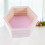 2Pcs Pink Wall-Mounted Wood Rack Hexagonal Decorative Shelf for Kids 7