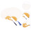 6Pcs Creative DIY Drawing Fan Bamboo Handle Blank Paper Fan Set 9