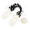 5Sets Black Rabbit Tail and Ear Costume Accessory Durable Party Props 1