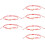 6Pcs Red Beaded Evil Eye Bracelets Creative Woven Wrist Accessories 7