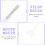 2Pcs White Manicure Tools Soft Bristle Nail Polish Replacement Head 8