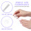 2Pcs White Manicure Tools Soft Bristle Nail Polish Replacement Head 10