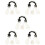 5Sets Black Rabbit Tail and Ear Costume Accessory Durable Party Props 7