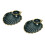 2Pcs Green Ceramic Sauce Dish and Dumpling Plate for Home Use 2