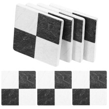 45Pcs Smooth Black Mini Floorboards for Crafts Miniature House Decor
