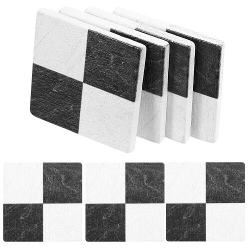 45Pcs Smooth Black Mini Floorboards for Crafts Miniature House Decor