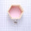 2Pcs Pink Wall-Mounted Wood Rack Hexagonal Decorative Shelf for Kids 8