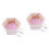 2Pcs Pink Wall-Mounted Wood Rack Hexagonal Decorative Shelf for Kids 3