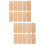 20Pcs Khaki Bamboo Rectangular Cutouts DIY Blank Bookmarks for Kids 8