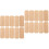 20Pcs Khaki Bamboo Rectangular Cutouts DIY Blank Bookmarks for Kids 5