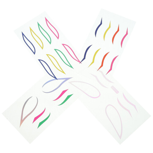 28Sets Colorful Reusable Eyeliner Stickers Sweat-Proof Eye Makeup Tool 2