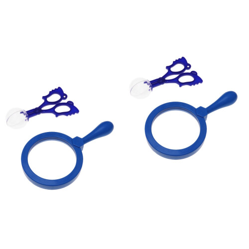 2Pcs Durable Blue Handheld Magnifier Kids Insect Catch Clamp Tool 2