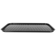 2Pcs Portable Black Cast Iron Grill Plate for Home and Outdoor Bbq