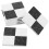 45Pcs Smooth Black Mini Floorboards for Crafts Miniature House Decor 2