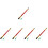 5Pcs Portable Green Concert Metal Performance with Case 7