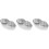 3Pcs Silver Stainless Steel Steamed Egg Bowls Multifunctional Home Use 6
