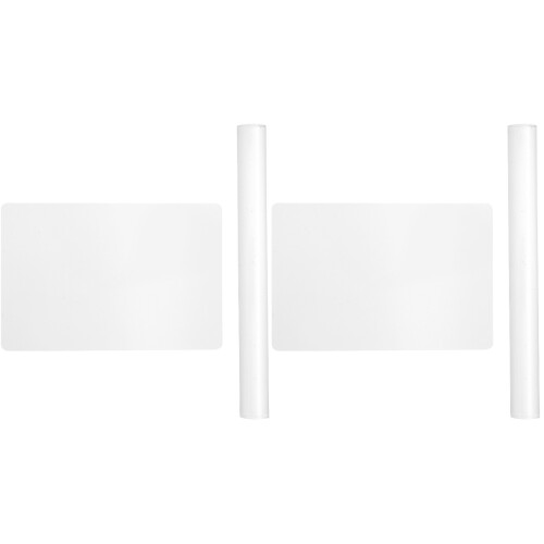 4Pcs White Acrylic Polymer Clay Tools with Rollers and Sheet Boards 1