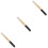 3Pcs Wood Handle Replacement Sturdy Non-Skid Grip Multi Color 5